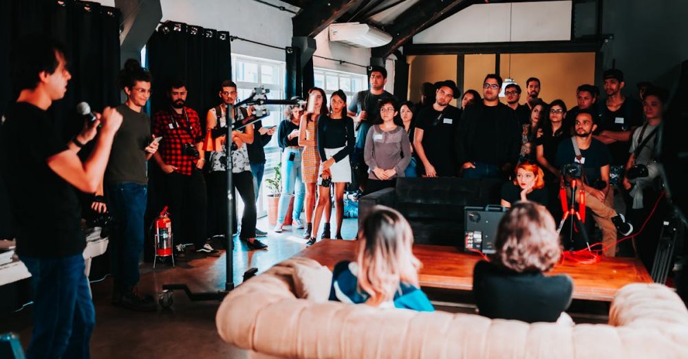 Networking - Group of People Standing Inside Room