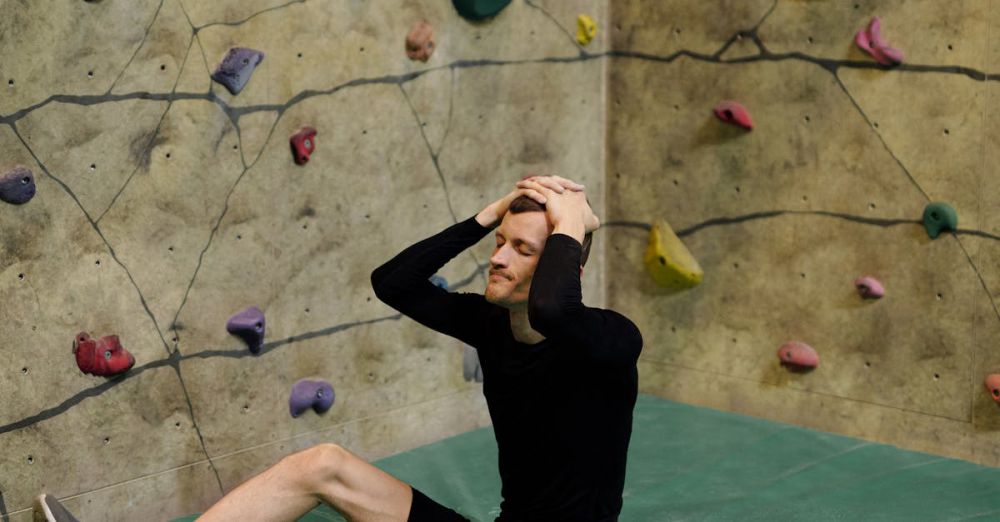 Mistakes - Man Sitting by Climbing Wall