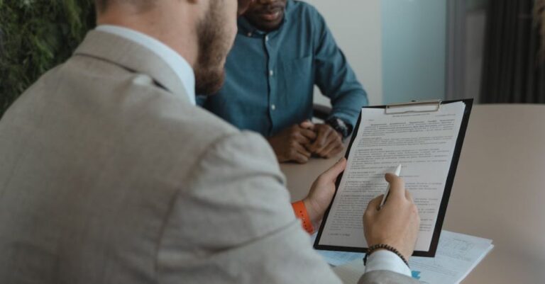 Feedback - Man Reading a Contract